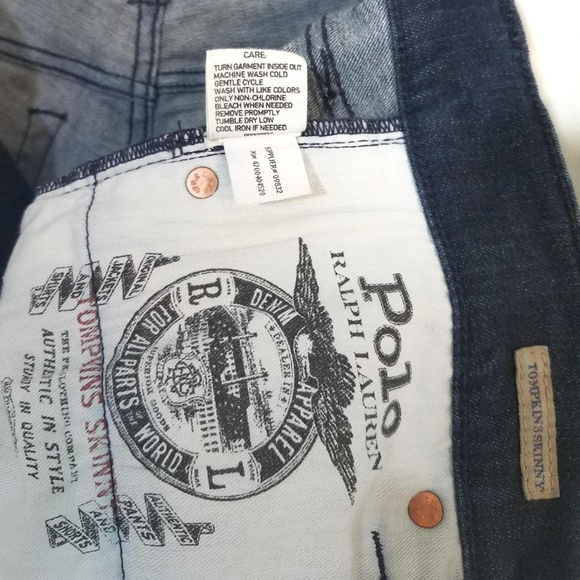 ~~SOLD~~RL Polo Tompkins Skinny Dark Wash Jeans - Picture 6 of 8